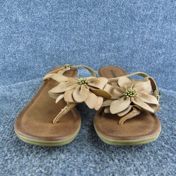 White Mountain‎ Women's Goofy Thong Brown Synthetic Size 7M Gently Used 2025 - Picture 2 of 10